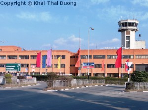 Ankunft in Nepal - Tribhuvan International Airport in Kathmandu