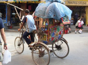 Nepal Verkehr - Öffentliche Verkehrsmittel: Rikscha