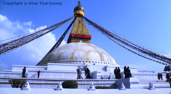Boudhanath Stupa Kathmandu - größter Stupa der Welt.