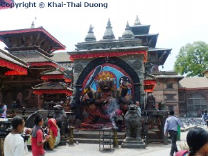 Kala Bhairava, die Manifestation Shivas in seiner zerstörerischen Form.