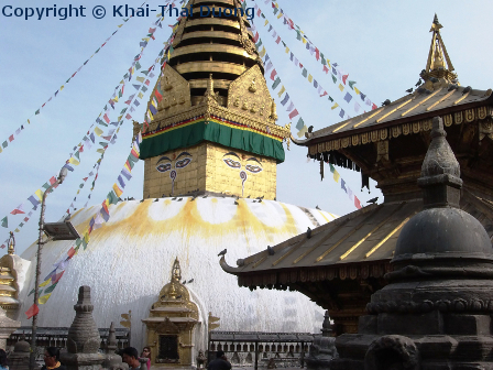Swoyambhu hat nach Boudha den zweitgrößten Stupa.