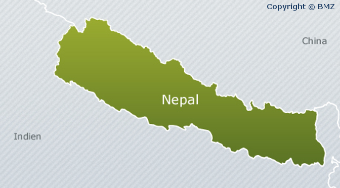 Nepal geographische Lage und Geographie (Quelle: BMZ)