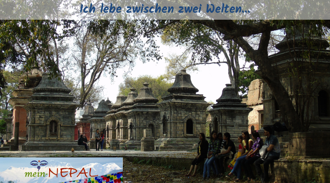 Zwischen zwei Welten zu leben ist nicht einfach... (Foto vom Pashupatinath Tempel)