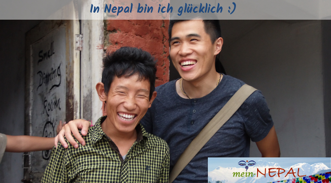 Wahres Glück in Nepal.