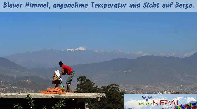 Die Hochsaison für Nepal Reisen stellt der Winter dar. Klarer Himmel versprechen ein schönes Panorama. 