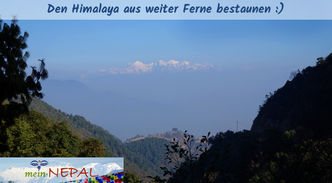 Während des Winters in Nepal kann man bei klarer Sicht den Himalaya in weiter Ferne bestaunen.