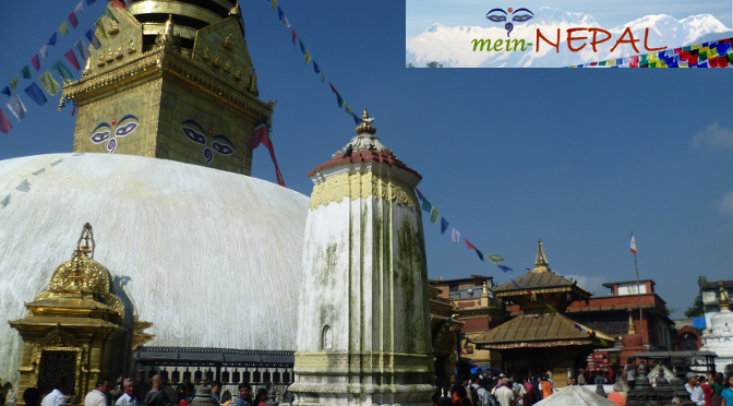 Swayambhunath Stupa in Kathmandu - Der Monkey Temple