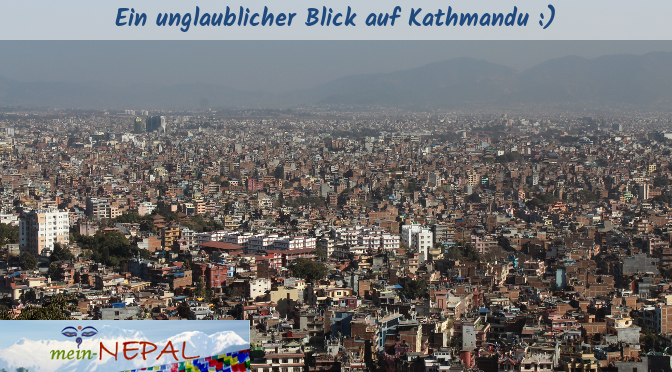 Auf einem Hügel gelegen, bietet Swayambhu einen tollen Blick auf das Kathmandu-Tal.