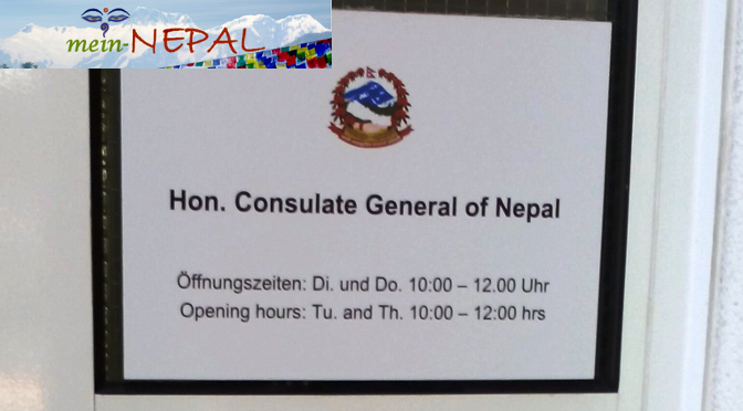 Nepalesische Botschaft, Nepalesisches Konsulat in Deutschland